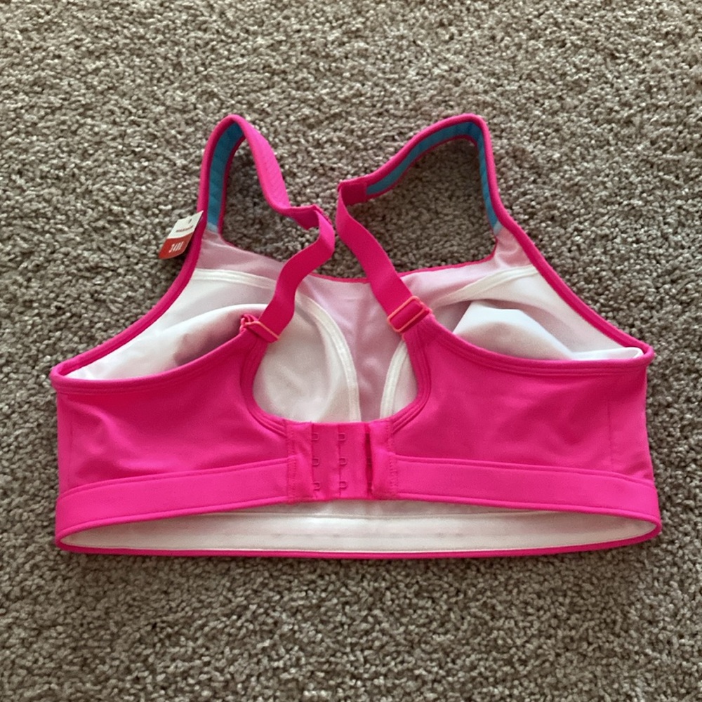 NWT Champion Maximum 34DD Sports Bra Wire Free Pink 1602 - Picture 2 of 3